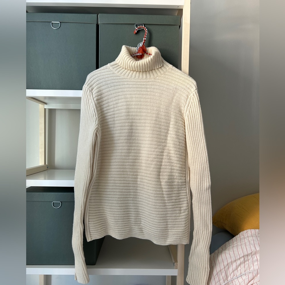 Jil Sander x Uniqlo Wide Ribbed Turtleneck Sweater